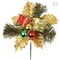 Set of 12: Holly Pine Picks with Gift Box, Ornament Balls, & Drum | Festive Holiday Decor | Trees, Wreaths, & Garlands | Christmas Picks | Home & Office Decor - 2024 Christmas Collection, Floral Home by Artificial Flowers
